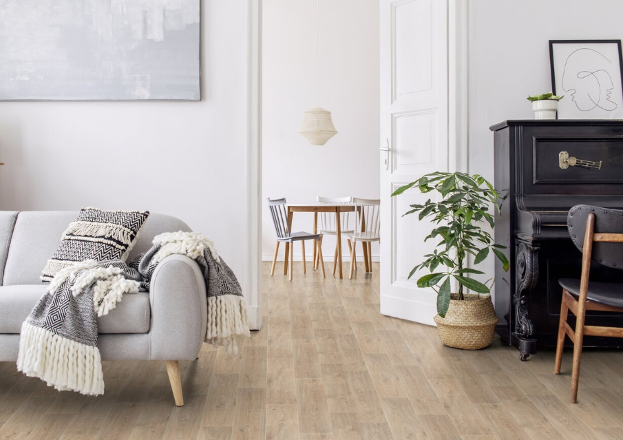 Gerflor vinylová podlaha v izbe